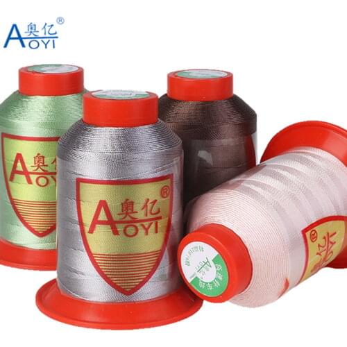 Aoyi 210D/6 fil polyester sewing threads sewing supplies for leather thread repair silk threads sewing yarn 10#strong thread