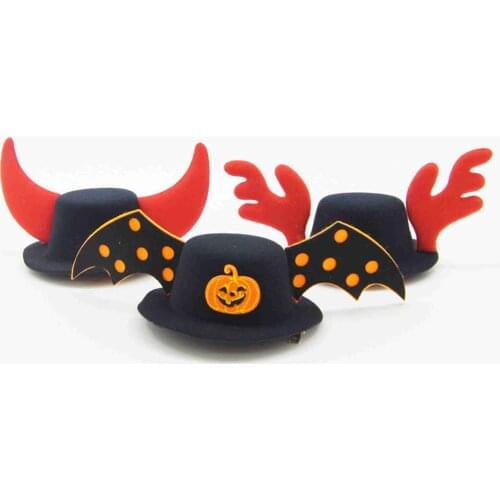 Christmas Dog Hat Party Dress Up Cute Pets Head Decoration Halloween Cat Holiday Cap Accessories