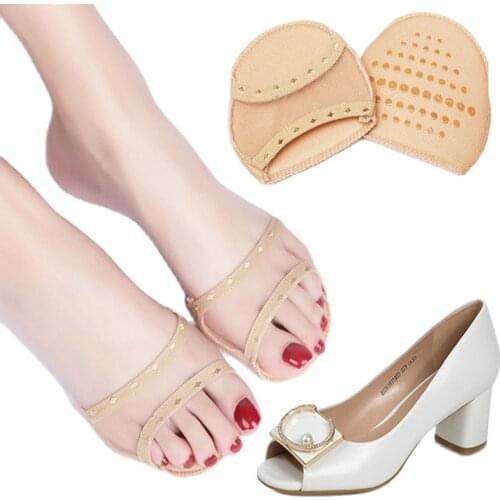 Forefoot Insoles Pads for Women High Heel Shoes Foot Blister Care Toes Insert Pad Insole Pain Relief Sticker Filler Shoe Cushion
