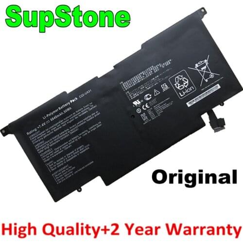 SupStone Original C22-UX31 C23-UX31 Laptop Battery For Asus Zenbook UX31E UX31E-DH72 UX31A Ultrabook UX31A-R4004H BX31E BX31A
