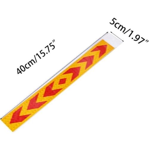2 Pcs Reflective Safety Warning Signs Tape PP Stickers Waterproof High Visibility for t.u.k.Car Motorcycles Bicycles