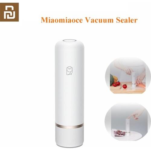 Xiaomi Miaomiaoce Vacuum Rod Intelligent One-button Vacuum Sealer Packaging Machine Vacuum Packer Food Preservation USB Charing