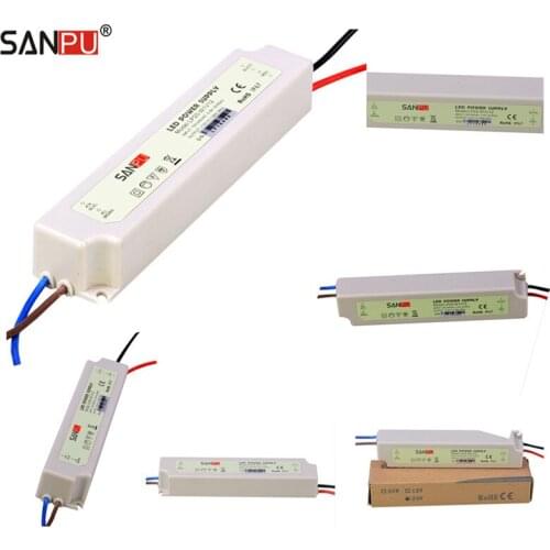 SANPU 12V LED Power Supplies Waterproof 20W 18W 1.5A Switch Drivers 110V 220V AC-DC Transformers Full Container Load Wholesale