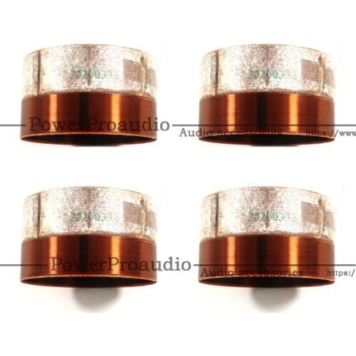 4pcs Hiqh Quality 76.2MM Bass Voice Coil Fit For TD1273 Subwoofer Speaker 8OHM IN / OUT
