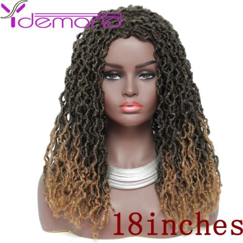 Y demand Goddess Faux Locs Hair 24”inch Crochet Braids Soft Dreads Natural Braid Large Area Synthetic Wig For Black Women