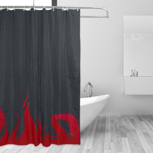 Rengoku Kyoujurou Bathing Bathroom Bath Curtain Anime Manga Waterproof Polyester Fabric High Quality Show Curtain