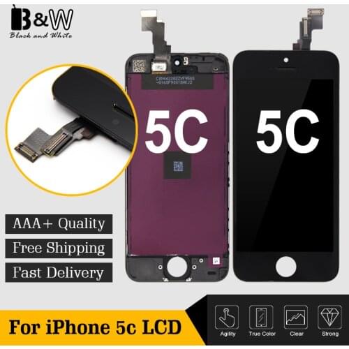 100PCS/LOT Wholesale China Alibaba Top Quality Replacement Parts For iPhone 5C LCD Screen Display Assembly Complete Grade AAA