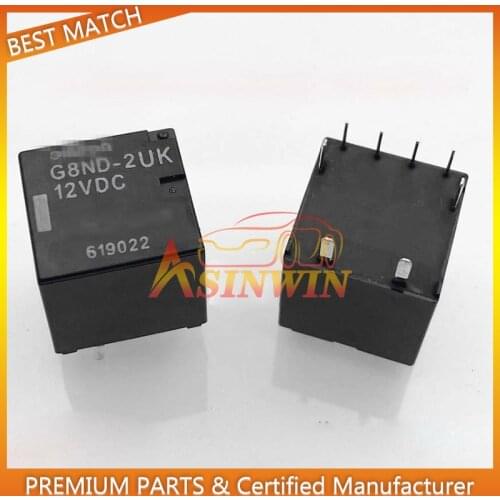 2PCS 12V 8 PIN DCRelay G8ND-2UK For Omron For Renault BMW X5 X6 Electronic Handbrake