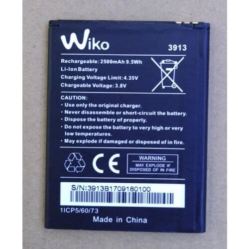 3.8V 2500mAh 100% brand new original phone battery for Wiko 3913 new battery