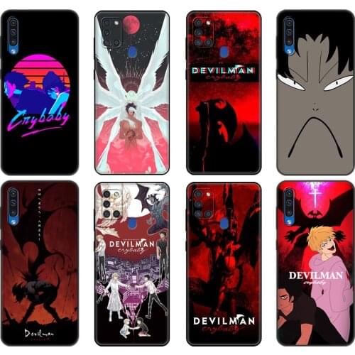 Black tpu Case For Samsung Galaxy A50 50S A30S A10 A01 A11 A21S A31 A41 A51 A71 M21 M30S S10 LITE Cover Devilman Crybaby