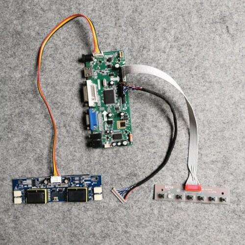 DIY kit LVDS 20Pin 1024*768 M.NT68676 4CCFL Fit HT15X14/NL10276AC30/NL10276BC30 matrix VGA+DVI LCD monitor controller board