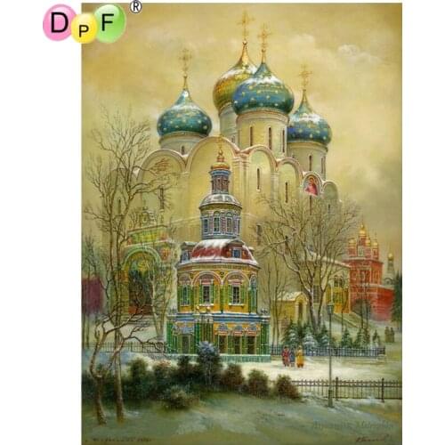 DPF DIY Indias castle 5D diamond painting cross stitch crafts 3D diamond embroidery home decor diamond mosaic kit full square