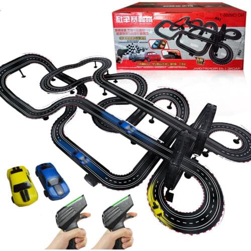 Electric Railway Remote Control Car Train Toy Autorama Racing Track Circuit Racing Tank Car Boy Toy Railway Roller Coaster Toy