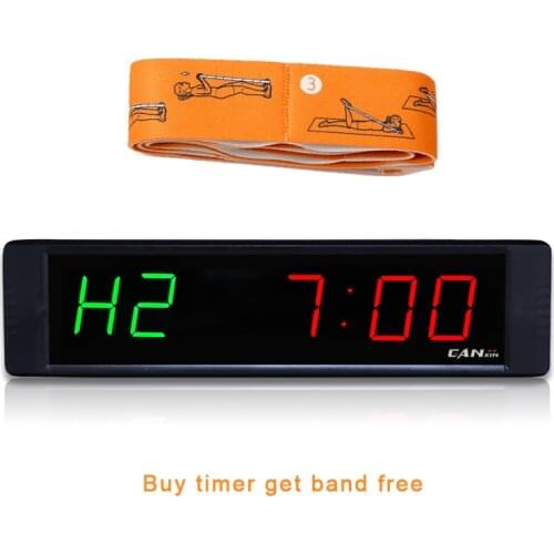 Ganxin 1 inch gym equipment sports electronic fitness timer training clock tabata