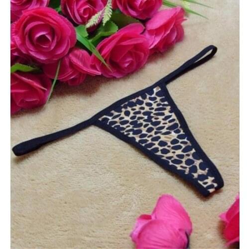 LOOK FOR YOUR WONDERFUL NIGHTS WITH ITS STUNNING COLOR Leopard Patterned Thong FREE SHIPPING