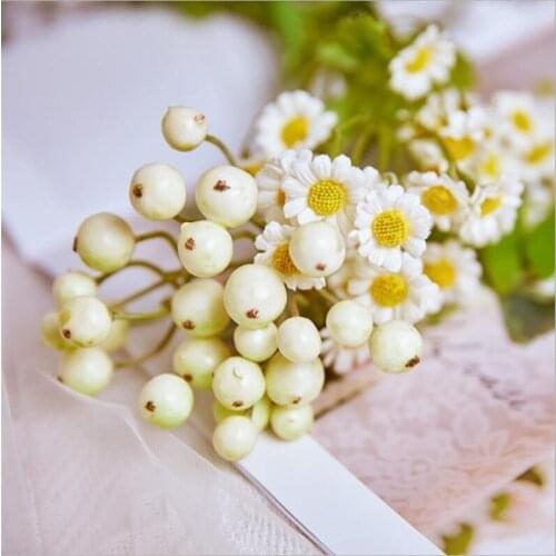 1pc Artificial Berries Blueberry Simulation Fruits Flowers Fake Foam Plants DIY Home Wedding Christmas Decoration Party Supplies