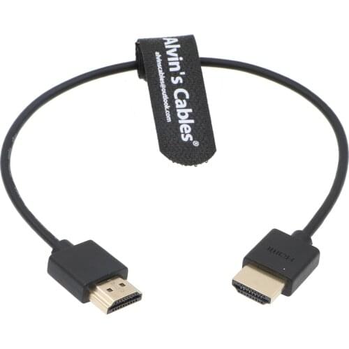 Alvins Cables Z Cam E2 HDMI-compatible thin and flexible Cable High Speed Ethernet for Portkeys BM5 Monitor Straight