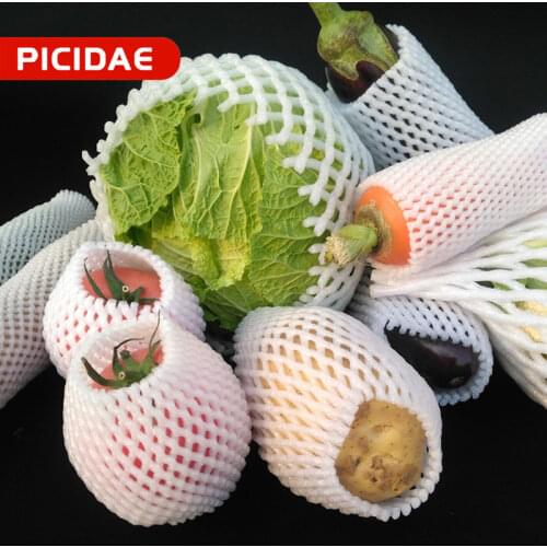 Foam Net sleeve Set Pocket Shockproof Protection Transport Packing Fruit Vegetable Strawberry Cauliflower Peach Apple Mango Kiwi
