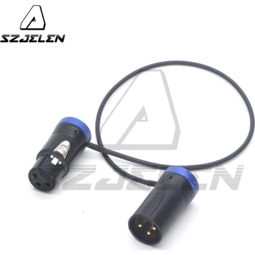 Red blue black green Low-Profile XLR NEUTRIK 3pin XLR male to 3pin XLR female Audio Line, Use SOMMER SOD-14 audio cable