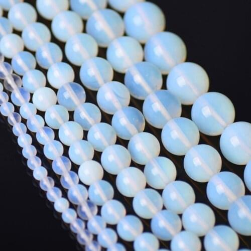 Round Natural Opal Stone 4mm 6mm 8mm 10mm 12mm 14mm 16mm 18mm Loose Spacer Beads Wholesale lot For Jewelry Making DIY Findings