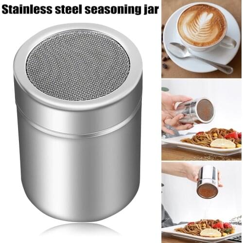 Multifunction Chocolate Shaker Lid Durable Stainless Steel Icing Sugar Flour Cocoa Powder Coffee Sifter Kitchen Cooking Tool