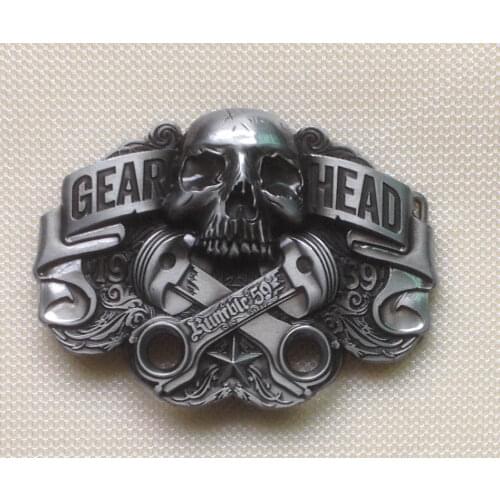 Skull mens Metal belt buckle