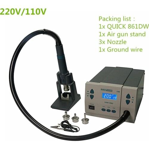 QUICK Spot 861DW Hot Air BGA Rework Soldering Station Russian/Europe tax free