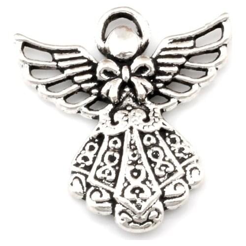 20pcs Guardian Angel alloy Charm Pendants Fashion Jewelry DIY Fit Bracelets Necklace Earrings 23.5x26mm A-495
