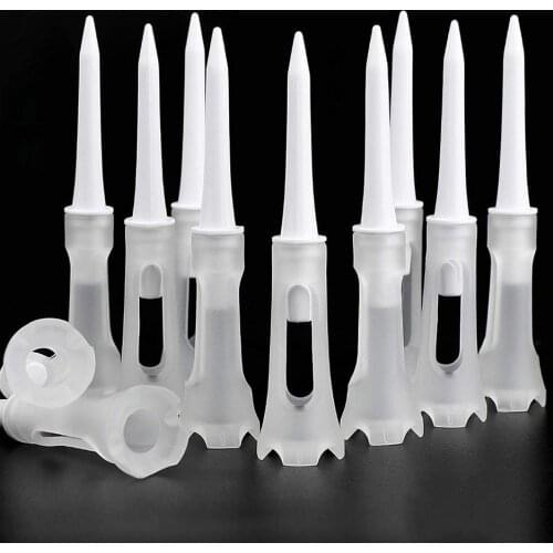 25Pcs Golf Tools Soft Rubber Low Resistance Quality Plastic 83MM Golf Tees Rubber Cushion Durable Golf Tees Golf Accessories