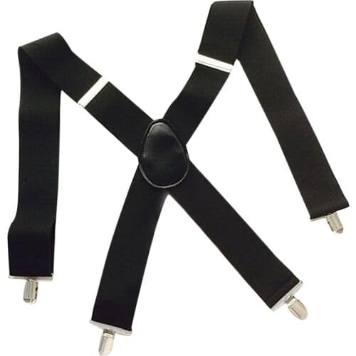 50mm Wide Adjustable Elasticated Adult Suspender Straps X Shape Clip-on Mens Suspenders Clip Pants Braces For Women Belt Strap