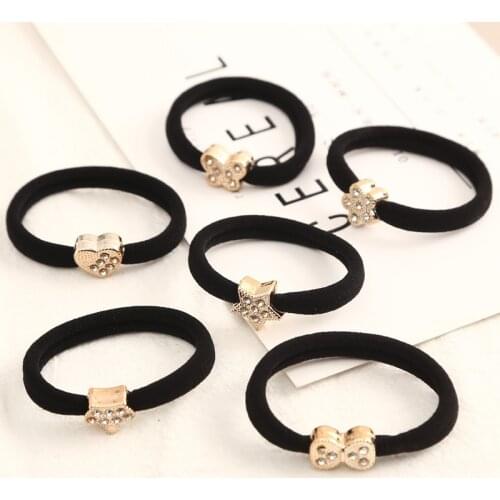 10pcs/lot Crystal Hair Rubber bands Gum Hair Accessories For Women Girls Elastic Rubber Bands For Hair Ornaments