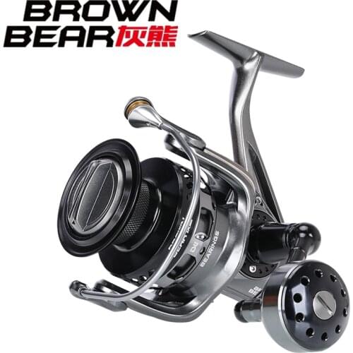 TSURINOYA BROWN BEAR 3000 4000 5000 6000 7000 Spinning Fishing Reel 12-20kg Drag Power 9+1BB Full Metal Saltwater Fishing Wheels