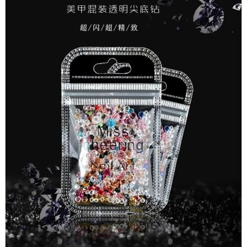 Nail Art Rhinestones Colorful Crystal Nail Studs Manicure Nail Care Decorations