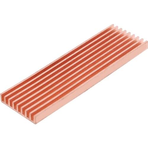 Pure Copper Heatsink Cooler Heat Sink Thermal Conductive Adhesive for M.2 2280