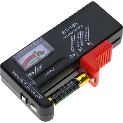 New AA/AAA/C/D/9V/1.5V Universal Button Cell Battery Volt Tester Checker