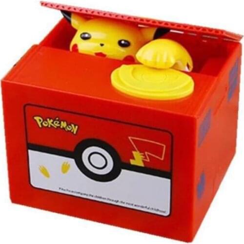 Pokemon Pikachu High Quality Electronic Money Boxs Action Figure Toys Funny Safe Box Piggy Bank Child Christmas Birthday Gift