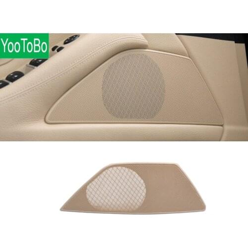 YOOTOBO Car Front Door Speaker Cover Panel Trim ABS Interior Mouldings for BMW 5 Series F10 F18 2010-2017 Auto Accessories