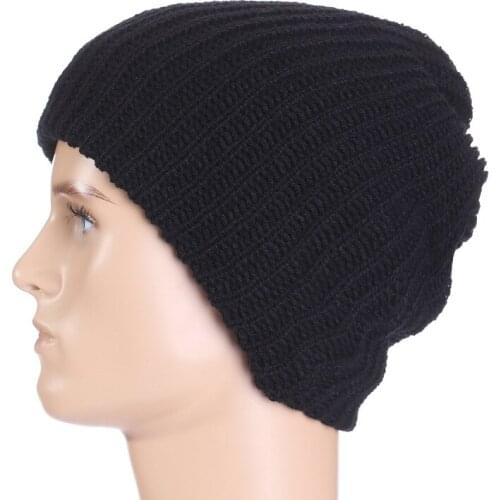 2019 Winter Mens Hat Knitted Beanies Hip Hop Caps Warm Bonnet Femme Beanie Thick Cap Autumn Winter Hats For Women Outdoor Gorro