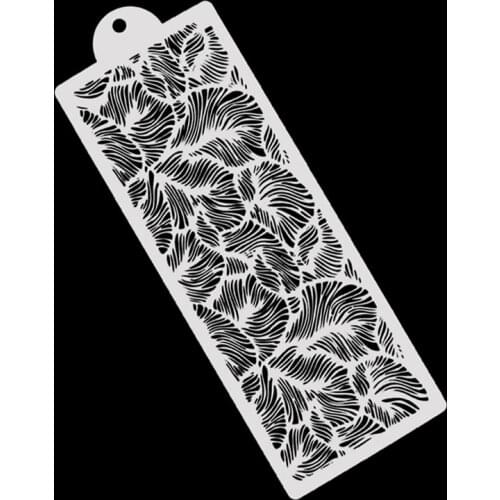 1pc Plastic Template Mold Painting Stencil Bottle Fondant Child painting hollow Engraving template