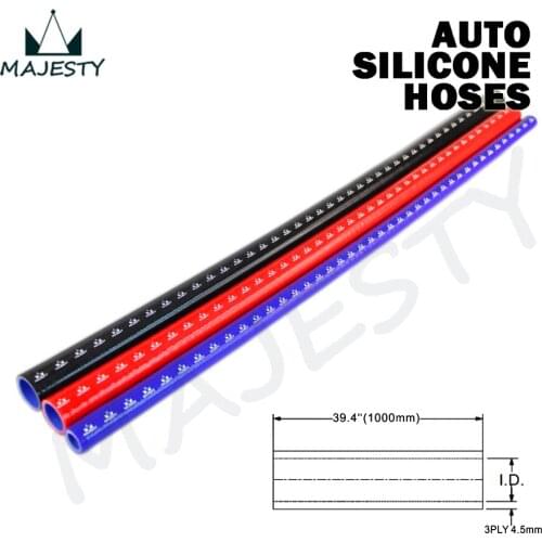 1Pcsx 3" / 76mm ID Straight Silicone Coolant Hose Pipe Tube L=1000mm / 1m