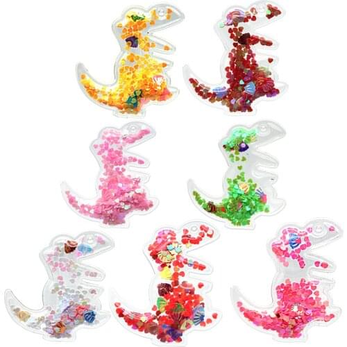 David accessories Animal 10PCS shakers Transparent Plastic Bag Quicksand For Hair Clip,DIY Craft Accessories,10Yc11224