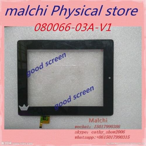 100% Original encoding 080066-03A-V1 Digital conversion glass Handwriting capacitor touch screen Delivery on the same day