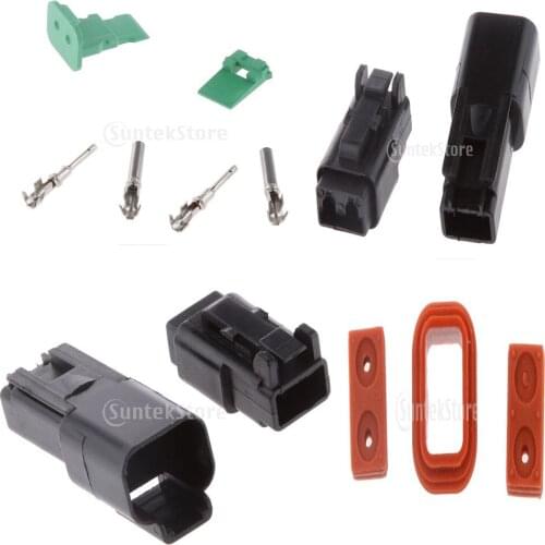 2 Pin Super Seal Wiring Electrical Connector Kits for Car Truck DT06-2S
