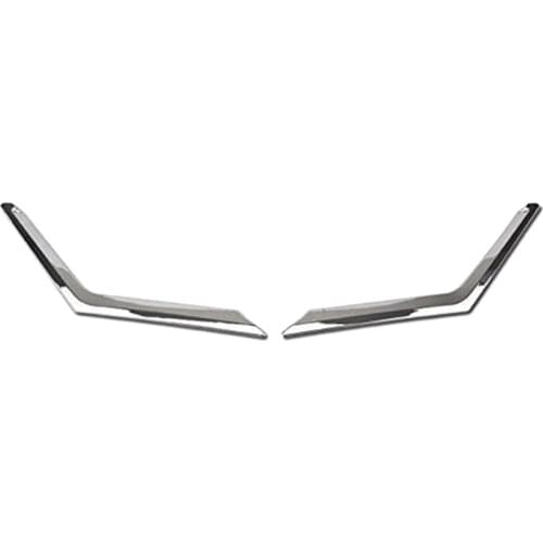 2Pcs Chrome Front Mesh Grille Grill Head Light Cover Trim for Nissan Rogue X-Trail T32 2014 2015 2016