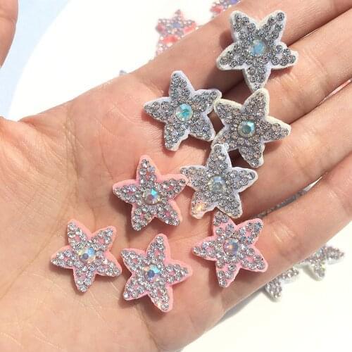 30pcs/lot Sequined Bling Star Patch Iron On Sew On star Stickers for Clothes Jeans Appliques DIY Coats Pants Badge Sewing Patch
