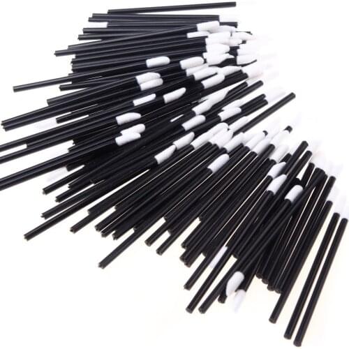 50Pcs/Pack Disposable Lip Brushes Lipstick Gloss Wands Lipbrush Makeup Tool Kit Lip Wands Applicator