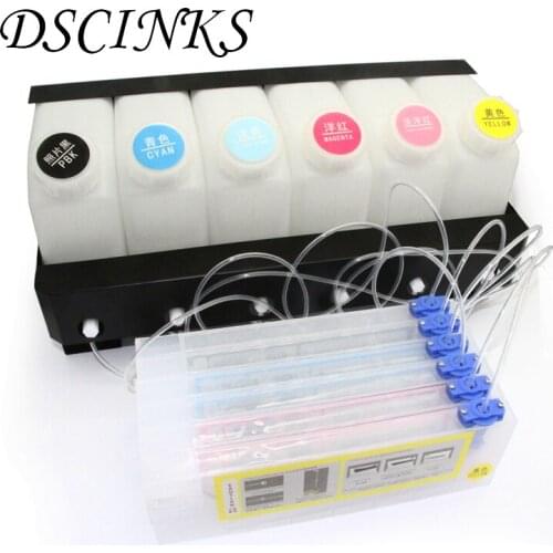 6 Color Bulk Ink System for Mimaki for Roland for Mutoh Printer Continuous Ink Supply System 6 Ink Tank 6 Cartridge without chip
