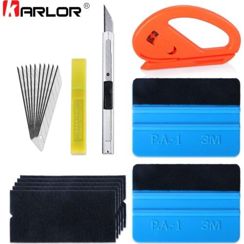 6Pcs/set Car Wrap Tools Squeegee Vinyl Wrap Tools Scraper Fabric Edge Cloth Automobiles Window Tint Tool Auto Car Glass Cleaning