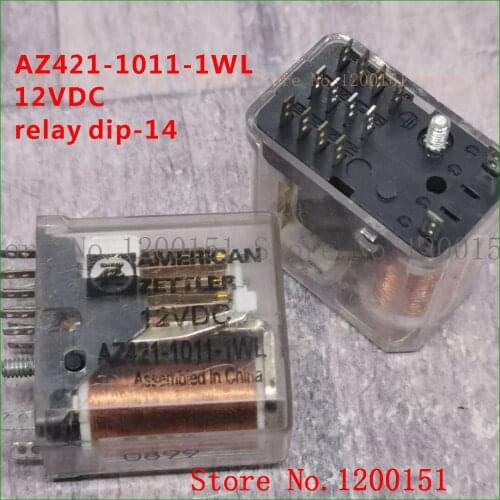 AZ421-1011-1WL 12VDC relay dip-14
