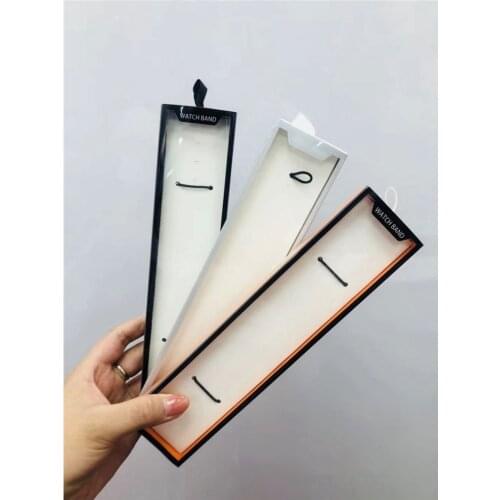Simple Watch Strap Box Case for IWatch Series Band 20MM 22MM for Apple Watch Band 6 5 4 3 Box Paper Pack 38/40/42/44MM